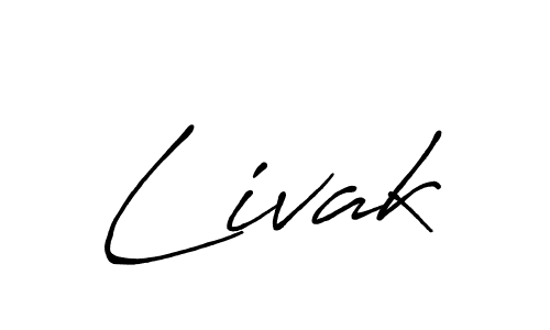 How to make Livak signature? Antro_Vectra_Bolder is a professional autograph style. Create handwritten signature for Livak name. Livak signature style 7 images and pictures png
