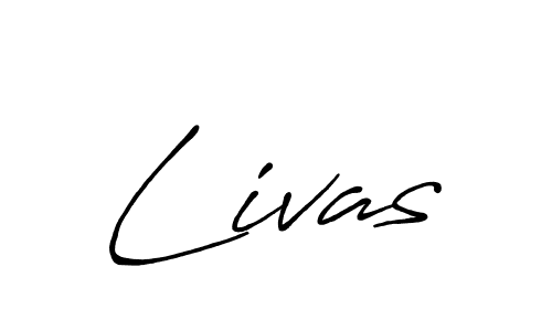 Once you've used our free online signature maker to create your best signature Antro_Vectra_Bolder style, it's time to enjoy all of the benefits that Livas name signing documents. Livas signature style 7 images and pictures png