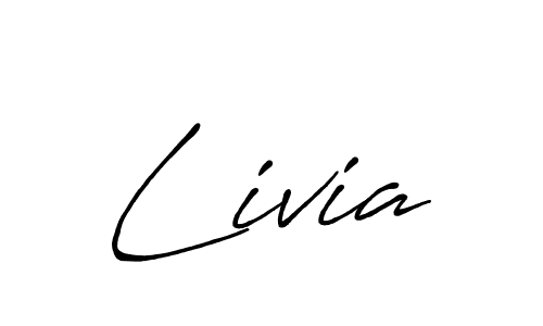 The best way (Antro_Vectra_Bolder) to make a short signature is to pick only two or three words in your name. The name Livia include a total of six letters. For converting this name. Livia signature style 7 images and pictures png