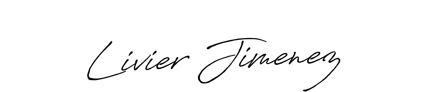 You can use this online signature creator to create a handwritten signature for the name Livier Jimenez. This is the best online autograph maker. Livier Jimenez signature style 7 images and pictures png