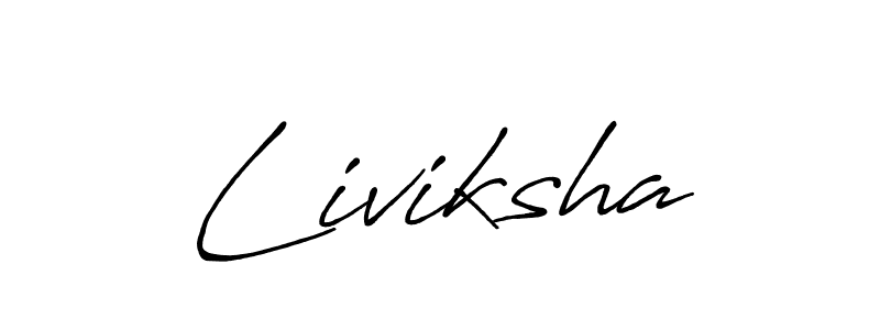 Use a signature maker to create a handwritten signature online. With this signature software, you can design (Antro_Vectra_Bolder) your own signature for name Liviksha. Liviksha signature style 7 images and pictures png