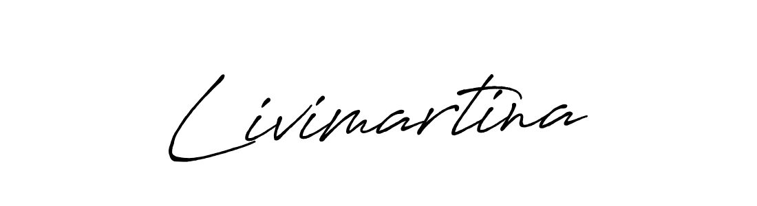Design your own signature with our free online signature maker. With this signature software, you can create a handwritten (Antro_Vectra_Bolder) signature for name Livimartina. Livimartina signature style 7 images and pictures png