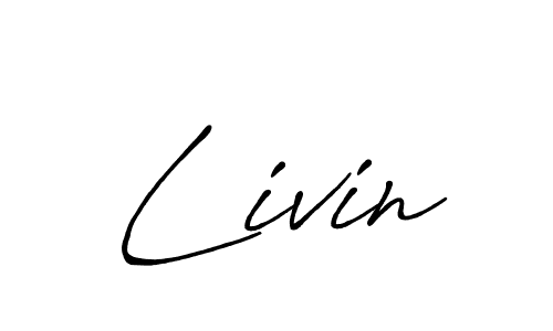 Similarly Antro_Vectra_Bolder is the best handwritten signature design. Signature creator online .You can use it as an online autograph creator for name Livin. Livin signature style 7 images and pictures png