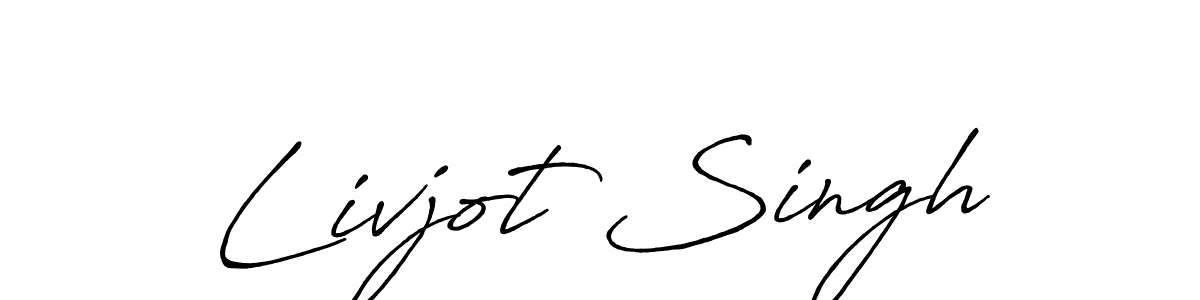 Also we have Livjot Singh name is the best signature style. Create professional handwritten signature collection using Antro_Vectra_Bolder autograph style. Livjot Singh signature style 7 images and pictures png