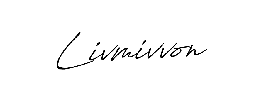 The best way (Antro_Vectra_Bolder) to make a short signature is to pick only two or three words in your name. The name Livmivvon include a total of six letters. For converting this name. Livmivvon signature style 7 images and pictures png