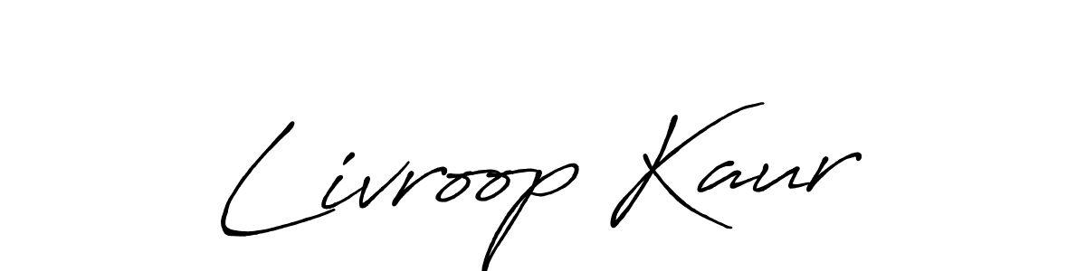 Also we have Livroop Kaur name is the best signature style. Create professional handwritten signature collection using Antro_Vectra_Bolder autograph style. Livroop Kaur signature style 7 images and pictures png