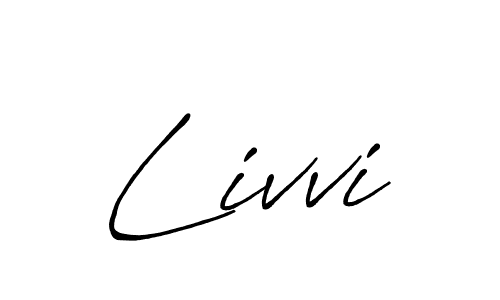 Antro_Vectra_Bolder is a professional signature style that is perfect for those who want to add a touch of class to their signature. It is also a great choice for those who want to make their signature more unique. Get Livvi name to fancy signature for free. Livvi signature style 7 images and pictures png