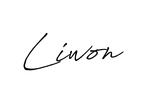 Design your own signature with our free online signature maker. With this signature software, you can create a handwritten (Antro_Vectra_Bolder) signature for name Liwon. Liwon signature style 7 images and pictures png
