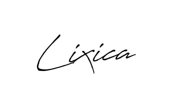 How to make Lixica signature? Antro_Vectra_Bolder is a professional autograph style. Create handwritten signature for Lixica name. Lixica signature style 7 images and pictures png