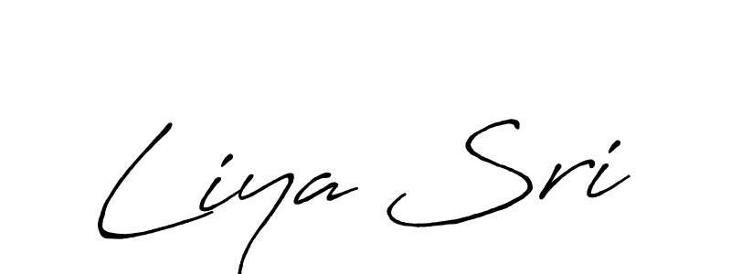 if you are searching for the best signature style for your name Liya Sri. so please give up your signature search. here we have designed multiple signature styles  using Antro_Vectra_Bolder. Liya Sri signature style 7 images and pictures png