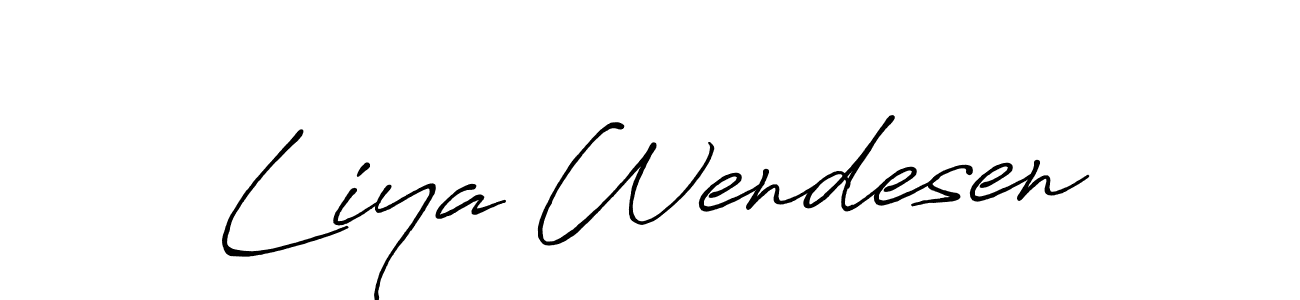 You can use this online signature creator to create a handwritten signature for the name Liya Wendesen. This is the best online autograph maker. Liya Wendesen signature style 7 images and pictures png