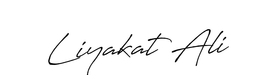 Use a signature maker to create a handwritten signature online. With this signature software, you can design (Antro_Vectra_Bolder) your own signature for name Liyakat Ali. Liyakat Ali signature style 7 images and pictures png