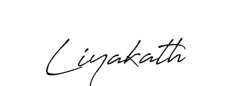 Also we have Liyakath name is the best signature style. Create professional handwritten signature collection using Antro_Vectra_Bolder autograph style. Liyakath signature style 7 images and pictures png