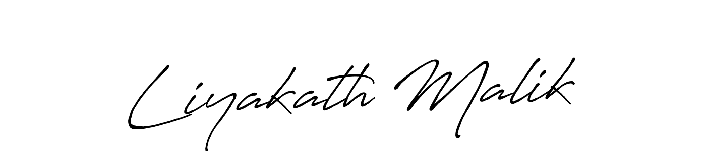 Design your own signature with our free online signature maker. With this signature software, you can create a handwritten (Antro_Vectra_Bolder) signature for name Liyakath Malik. Liyakath Malik signature style 7 images and pictures png