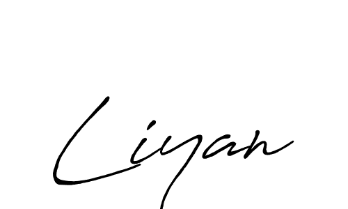 Design your own signature with our free online signature maker. With this signature software, you can create a handwritten (Antro_Vectra_Bolder) signature for name Liyan. Liyan signature style 7 images and pictures png