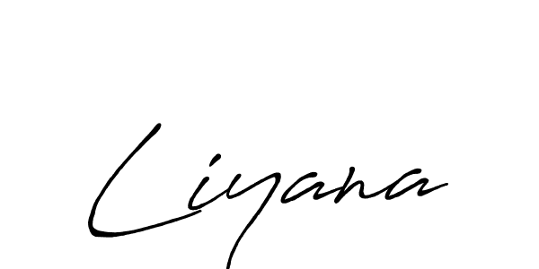 Create a beautiful signature design for name Liyana. With this signature (Antro_Vectra_Bolder) fonts, you can make a handwritten signature for free. Liyana signature style 7 images and pictures png