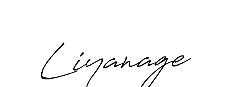 How to make Liyanage signature? Antro_Vectra_Bolder is a professional autograph style. Create handwritten signature for Liyanage name. Liyanage signature style 7 images and pictures png