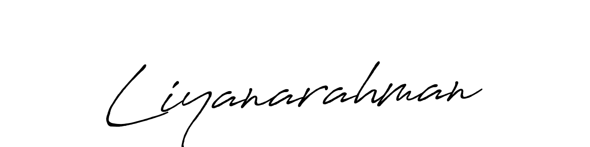 It looks lik you need a new signature style for name Liyanarahman. Design unique handwritten (Antro_Vectra_Bolder) signature with our free signature maker in just a few clicks. Liyanarahman signature style 7 images and pictures png