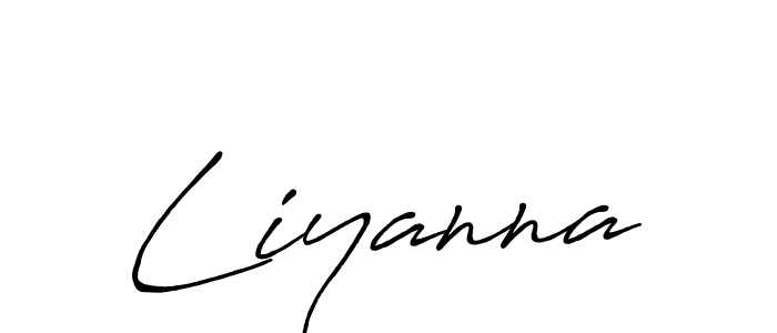 Create a beautiful signature design for name Liyanna. With this signature (Antro_Vectra_Bolder) fonts, you can make a handwritten signature for free. Liyanna signature style 7 images and pictures png