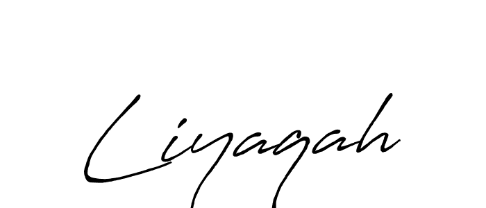 Once you've used our free online signature maker to create your best signature Antro_Vectra_Bolder style, it's time to enjoy all of the benefits that Liyaqah name signing documents. Liyaqah signature style 7 images and pictures png