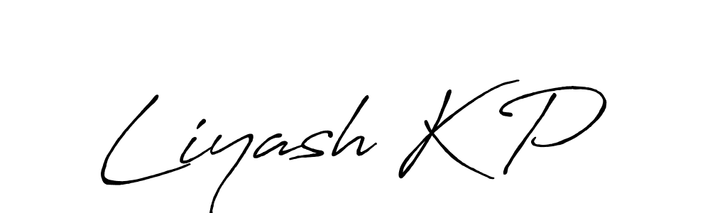 Also we have Liyash K P name is the best signature style. Create professional handwritten signature collection using Antro_Vectra_Bolder autograph style. Liyash K P signature style 7 images and pictures png