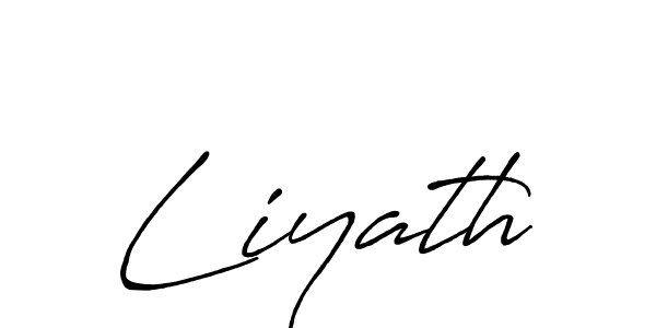 Use a signature maker to create a handwritten signature online. With this signature software, you can design (Antro_Vectra_Bolder) your own signature for name Liyath. Liyath signature style 7 images and pictures png