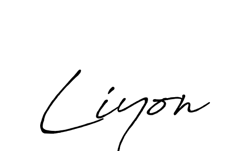 Make a beautiful signature design for name Liyon. With this signature (Antro_Vectra_Bolder) style, you can create a handwritten signature for free. Liyon signature style 7 images and pictures png