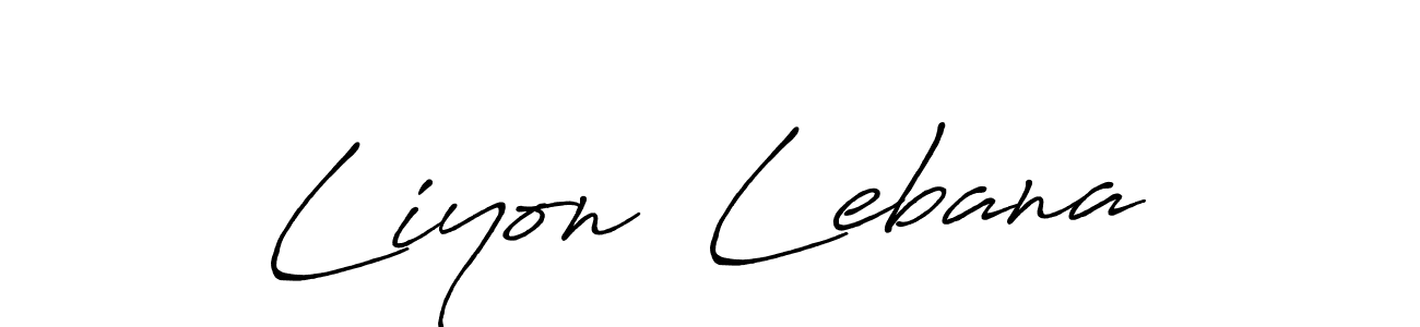 if you are searching for the best signature style for your name Liyon  Lebana. so please give up your signature search. here we have designed multiple signature styles  using Antro_Vectra_Bolder. Liyon  Lebana signature style 7 images and pictures png