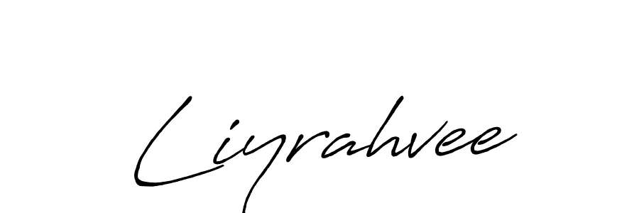 How to make Liyrahvee signature? Antro_Vectra_Bolder is a professional autograph style. Create handwritten signature for Liyrahvee name. Liyrahvee signature style 7 images and pictures png