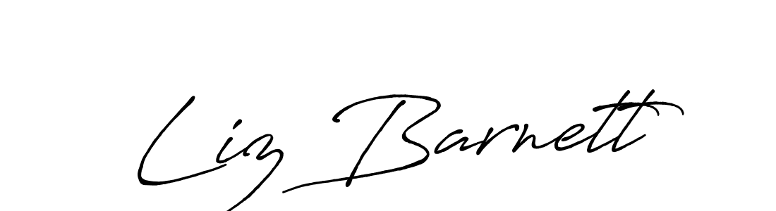 You should practise on your own different ways (Antro_Vectra_Bolder) to write your name (Liz Barnett) in signature. don't let someone else do it for you. Liz Barnett signature style 7 images and pictures png
