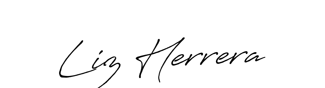 Antro_Vectra_Bolder is a professional signature style that is perfect for those who want to add a touch of class to their signature. It is also a great choice for those who want to make their signature more unique. Get Liz Herrera name to fancy signature for free. Liz Herrera signature style 7 images and pictures png