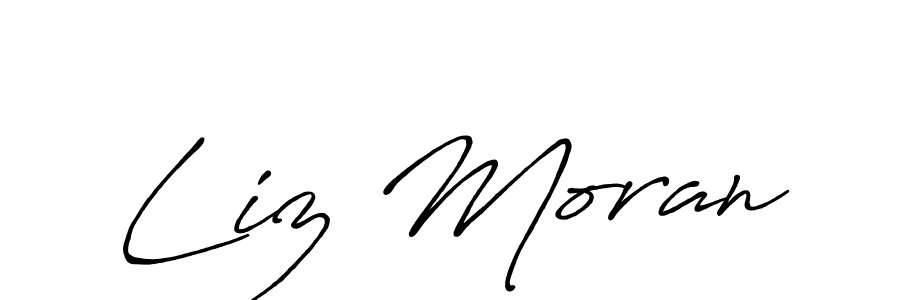 Use a signature maker to create a handwritten signature online. With this signature software, you can design (Antro_Vectra_Bolder) your own signature for name Liz Moran. Liz Moran signature style 7 images and pictures png