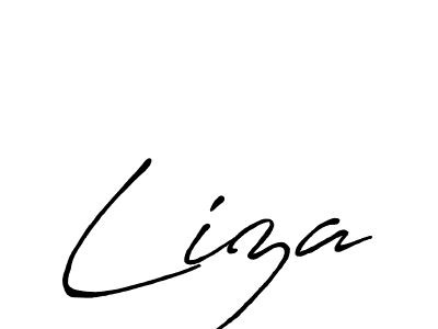 if you are searching for the best signature style for your name Liza. so please give up your signature search. here we have designed multiple signature styles  using Antro_Vectra_Bolder. Liza signature style 7 images and pictures png