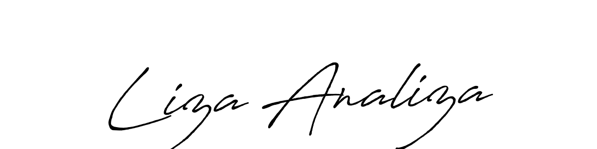 You should practise on your own different ways (Antro_Vectra_Bolder) to write your name (Liza Analiza) in signature. don't let someone else do it for you. Liza Analiza signature style 7 images and pictures png