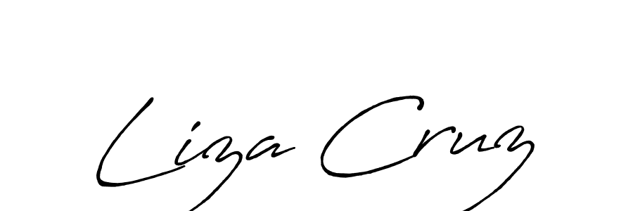 Once you've used our free online signature maker to create your best signature Antro_Vectra_Bolder style, it's time to enjoy all of the benefits that Liza Cruz name signing documents. Liza Cruz signature style 7 images and pictures png