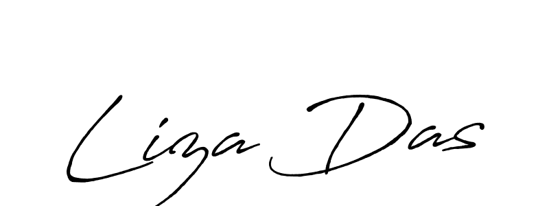 You should practise on your own different ways (Antro_Vectra_Bolder) to write your name (Liza Das) in signature. don't let someone else do it for you. Liza Das signature style 7 images and pictures png
