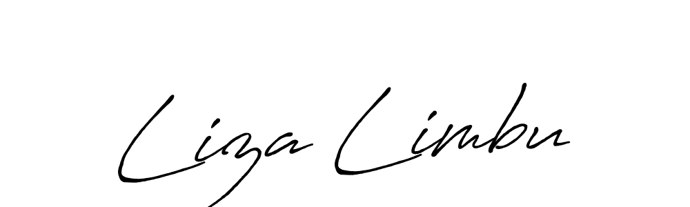 Also You can easily find your signature by using the search form. We will create Liza Limbu name handwritten signature images for you free of cost using Antro_Vectra_Bolder sign style. Liza Limbu signature style 7 images and pictures png