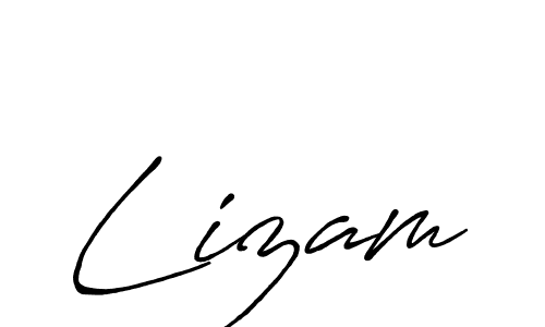 Design your own signature with our free online signature maker. With this signature software, you can create a handwritten (Antro_Vectra_Bolder) signature for name Lizam. Lizam signature style 7 images and pictures png