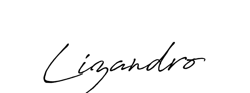 It looks lik you need a new signature style for name Lizandro. Design unique handwritten (Antro_Vectra_Bolder) signature with our free signature maker in just a few clicks. Lizandro signature style 7 images and pictures png