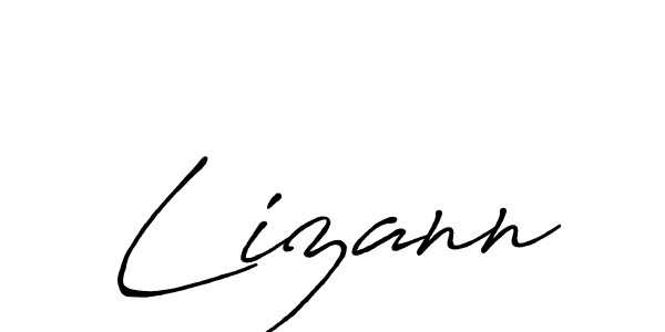 Also we have Lizann name is the best signature style. Create professional handwritten signature collection using Antro_Vectra_Bolder autograph style. Lizann signature style 7 images and pictures png