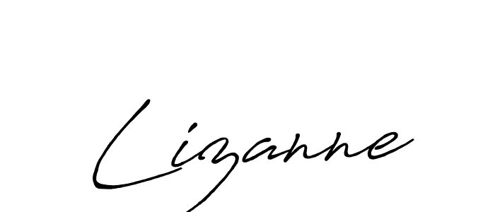 Antro_Vectra_Bolder is a professional signature style that is perfect for those who want to add a touch of class to their signature. It is also a great choice for those who want to make their signature more unique. Get Lizanne name to fancy signature for free. Lizanne signature style 7 images and pictures png