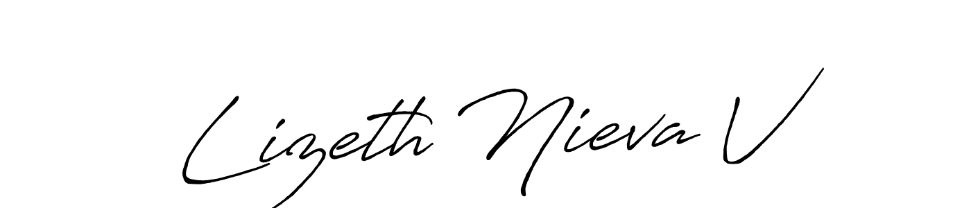 Here are the top 10 professional signature styles for the name Lizeth Nieva V. These are the best autograph styles you can use for your name. Lizeth Nieva V signature style 7 images and pictures png