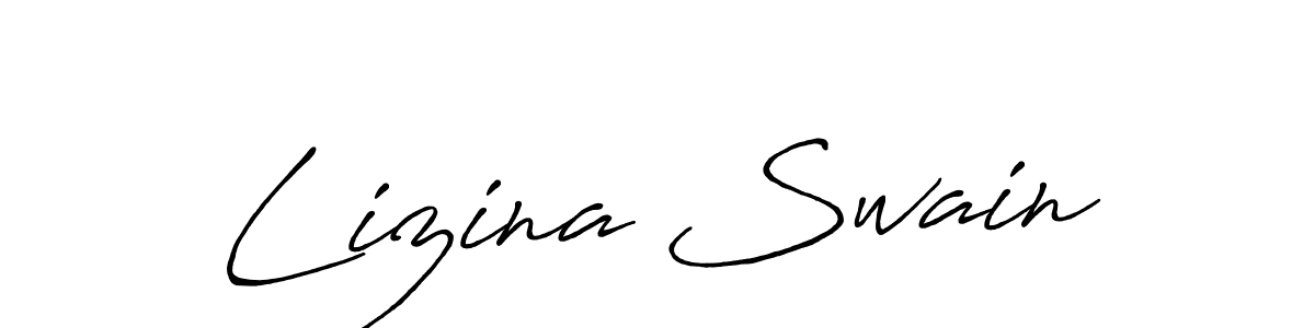 Make a beautiful signature design for name Lizina Swain. Use this online signature maker to create a handwritten signature for free. Lizina Swain signature style 7 images and pictures png