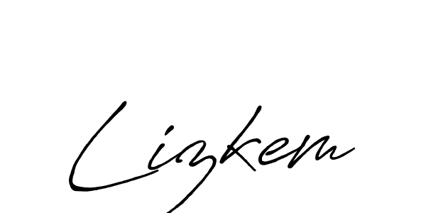 Similarly Antro_Vectra_Bolder is the best handwritten signature design. Signature creator online .You can use it as an online autograph creator for name Lizkem. Lizkem signature style 7 images and pictures png