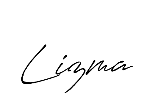 Use a signature maker to create a handwritten signature online. With this signature software, you can design (Antro_Vectra_Bolder) your own signature for name Lizma. Lizma signature style 7 images and pictures png