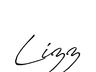 You should practise on your own different ways (Antro_Vectra_Bolder) to write your name (Lizz) in signature. don't let someone else do it for you. Lizz signature style 7 images and pictures png