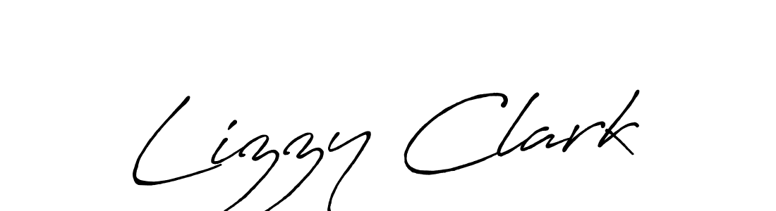 Make a beautiful signature design for name Lizzy Clark. With this signature (Antro_Vectra_Bolder) style, you can create a handwritten signature for free. Lizzy Clark signature style 7 images and pictures png