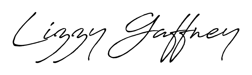 Looking for an artistic signature for Lizzy Gaffney? The Antro_Vectra_Bolder calligraphy style gives a sophisticated flow suitable for business cards and emails. Lizzy Gaffney signature style 7 images and pictures png