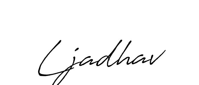 The best way (Antro_Vectra_Bolder) to make a short signature is to pick only two or three words in your name. The name Ljadhav include a total of six letters. For converting this name. Ljadhav signature style 7 images and pictures png