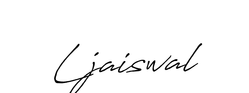 This is the best signature style for the Ljaiswal name. Also you like these signature font (Antro_Vectra_Bolder). Mix name signature. Ljaiswal signature style 7 images and pictures png